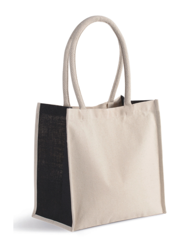 KIM-KI0255-COTTON / JUTE TOTE BAG - 17 L